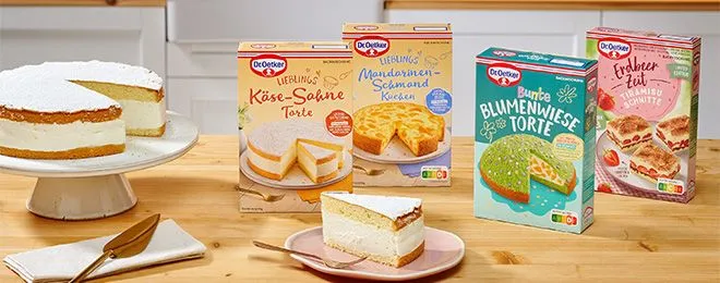 Eine Vielzahl von Backmischungen, ideal für spontane Backfreuden und schnelle Ergebnisse