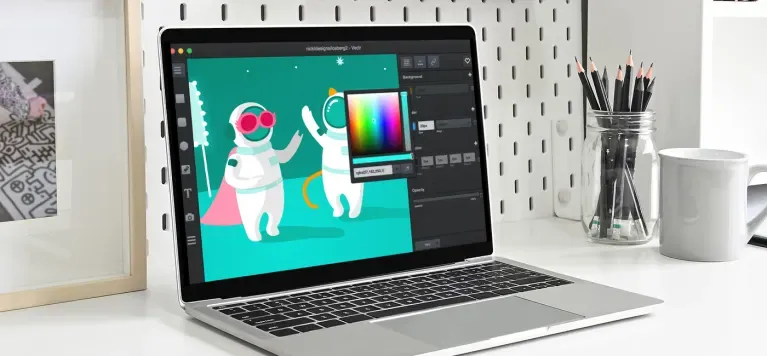Einfache Gestaltung mit Vectr Software