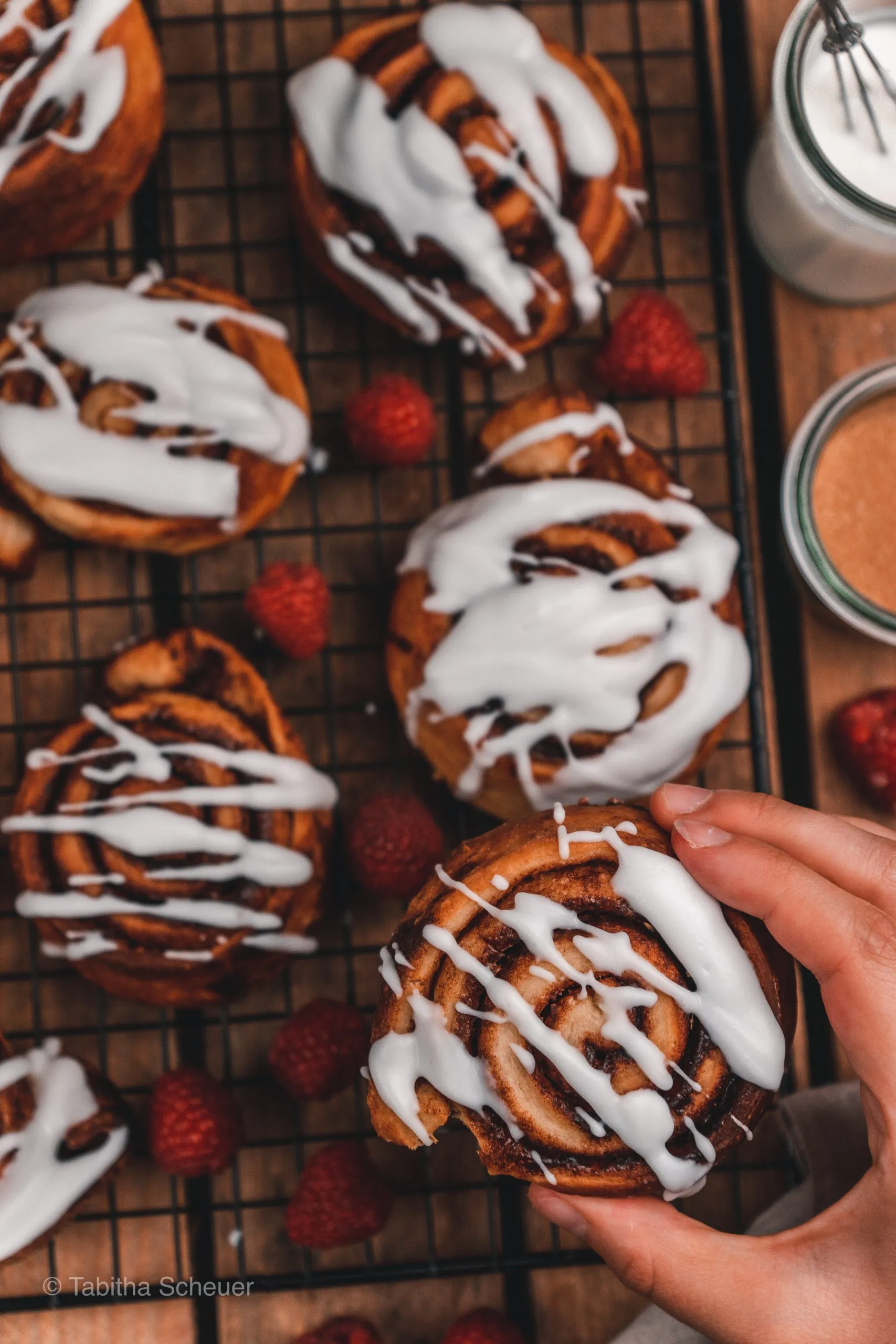 Einfache leckere Zimtschnecken zuhause backen