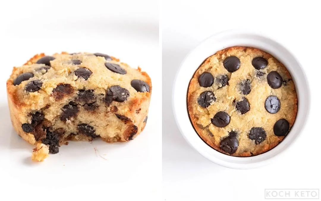 Einfacher 5-Minuten Low Carb Chocolate Chip Mug Cake Tassenkuchen ohne Zucker & ohne Mehl Desktop Featured Image