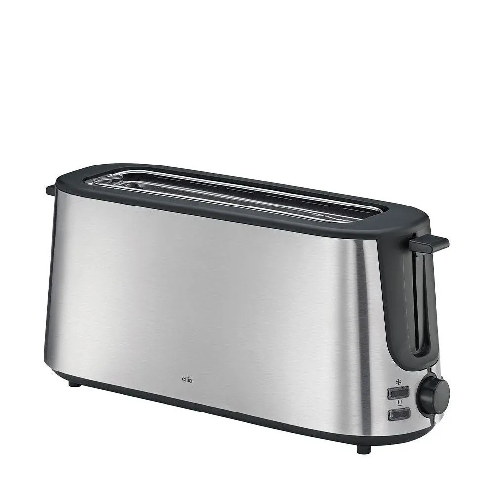 Eleganter Langschlitztoaster mit vielseitigen Funktionen