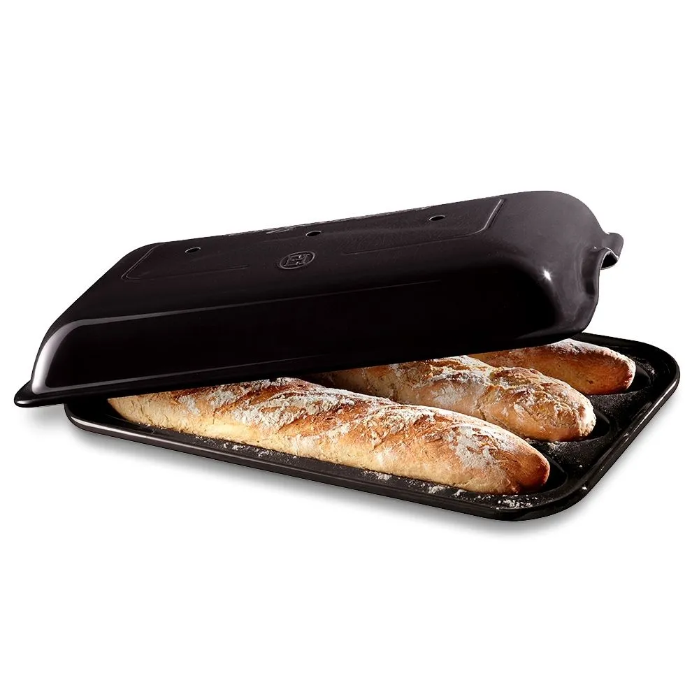 Emile Henry Baguette Set Anthrazit