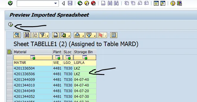Erfolgreich manuell zugeordnetes Feld in SAP MM17