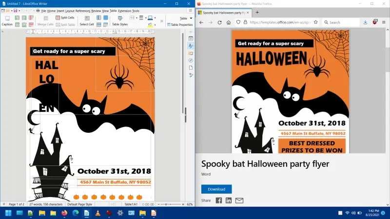 Fehlerhafte Darstellung einer Microsoft Office Vorlage