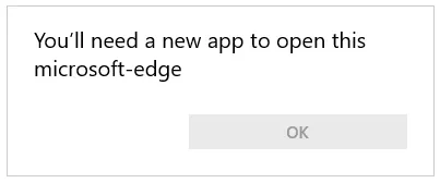 Fehlermeldung bei der Installation von Microsoft Edge über Internet Explorer