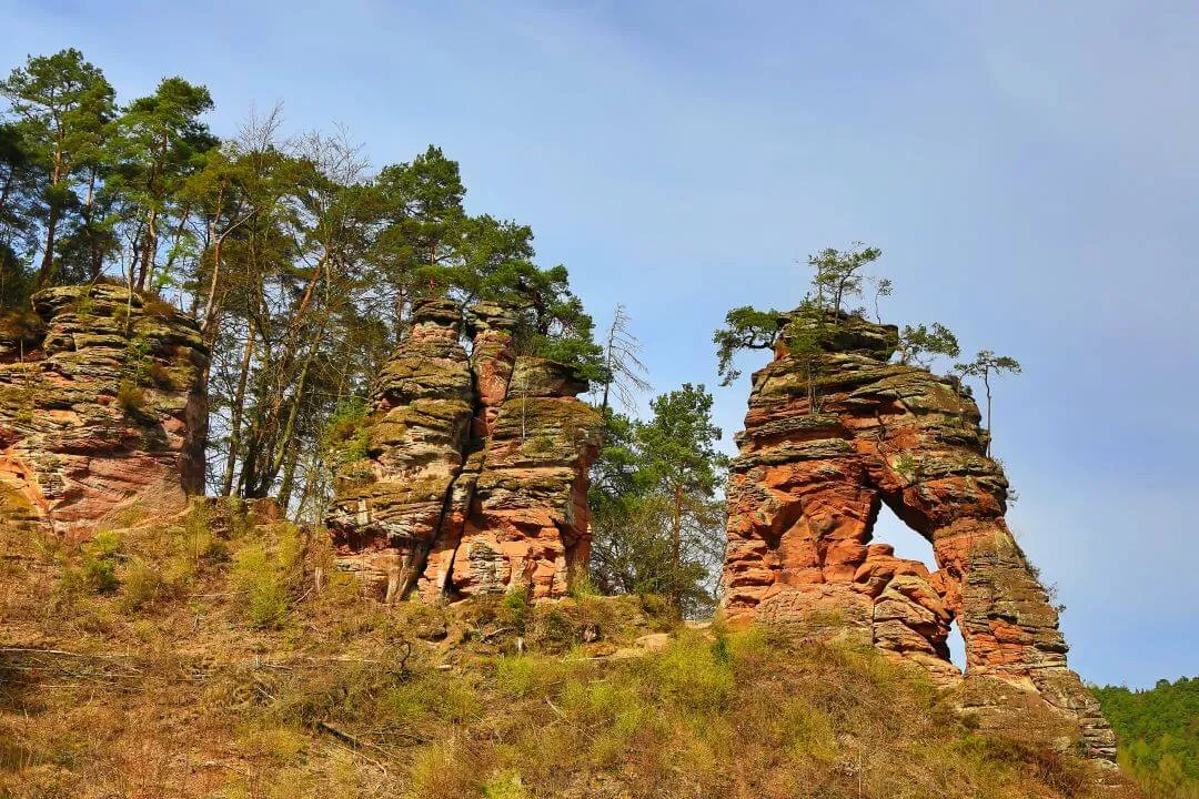 Felsformationen im Dahner Felsenland