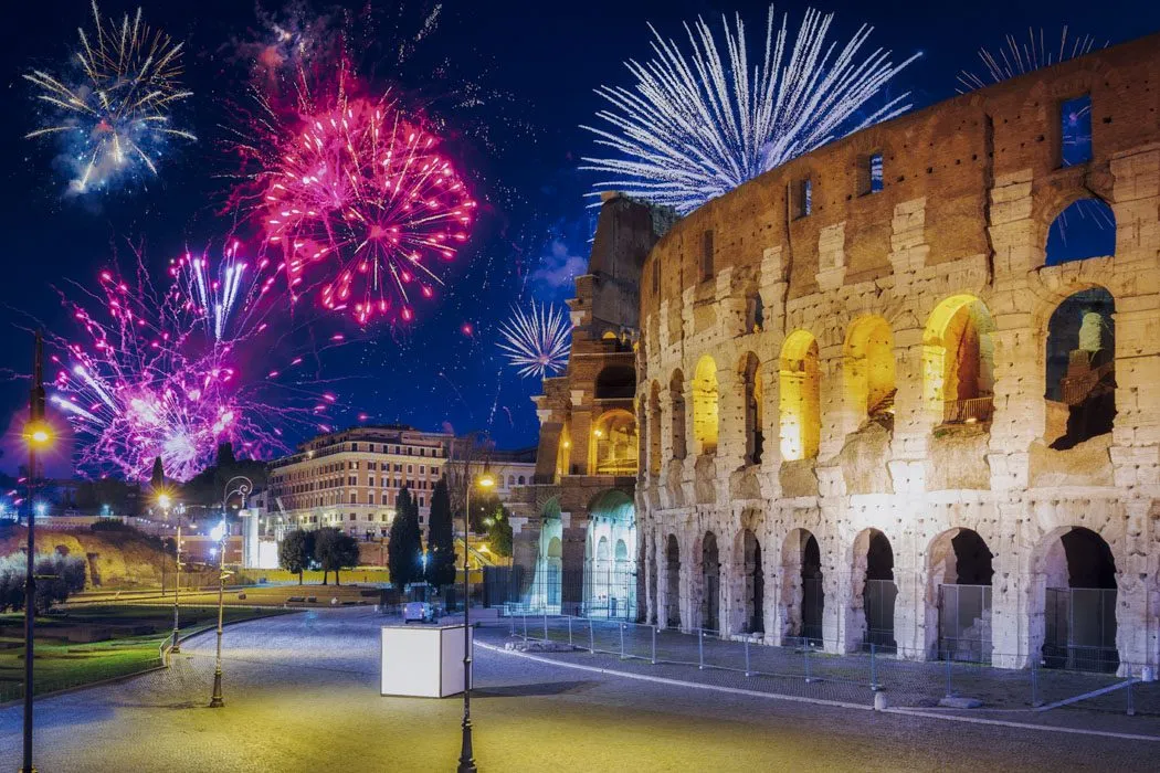 Feuerwerk am Kolosseum