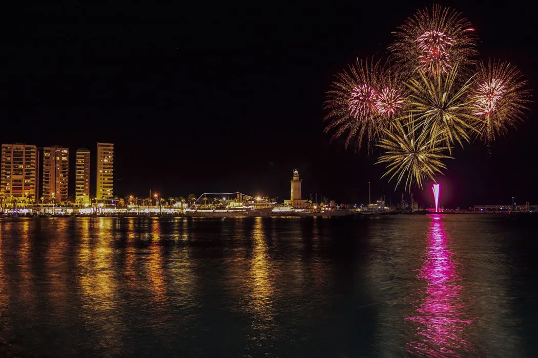 Feuerwerk in Málaga