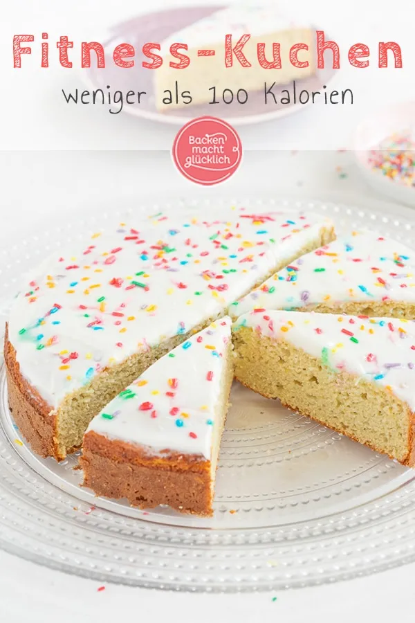 Fitnesskuchen mit Vanilleprotein und Frischkäse-Frosting