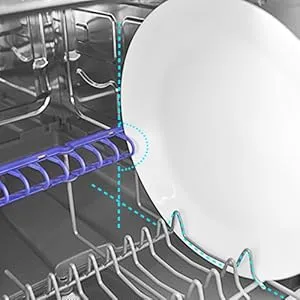 Flexible Tellerhalterung im Geschirrspülkorb für optimierte Beladung