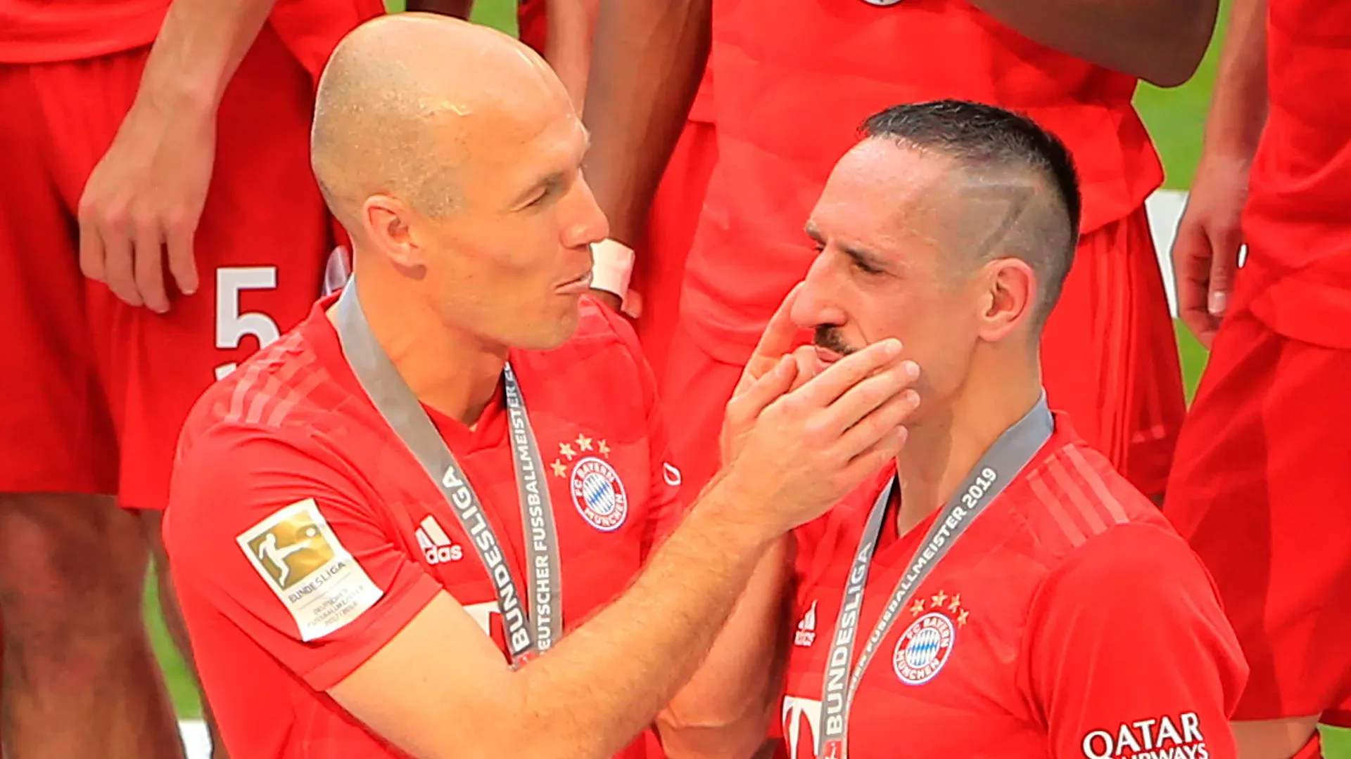 Franck Ribéry verabschiedet sich von den Fans des FC Bayern