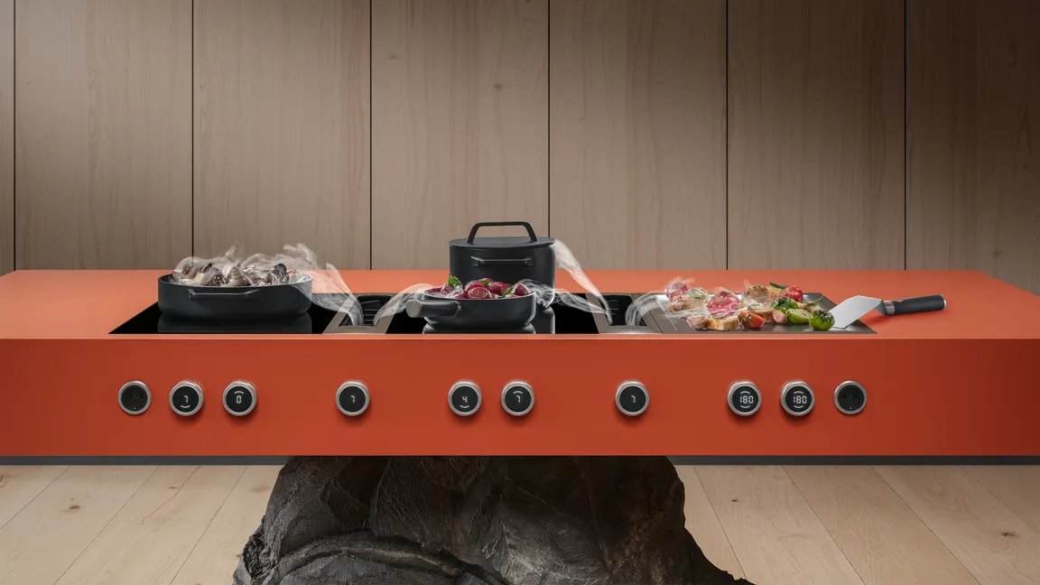 Freie Sicht beim Kochen dank BORA Kochfeldabzug