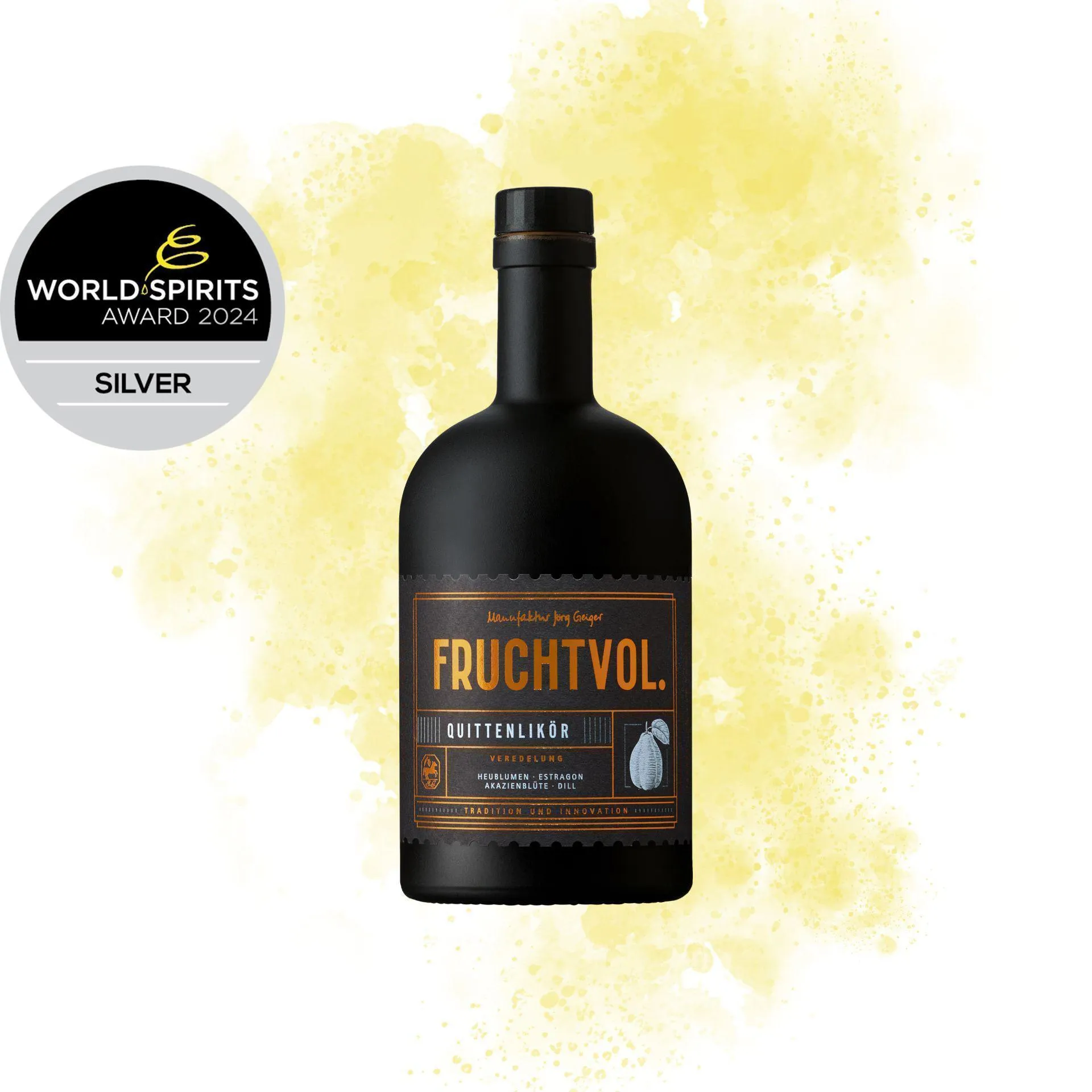 FRUCHTVOL. Quittenlikör Logo