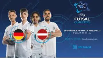 Futsal Länderspiel in Bielefeld: Deutsche Nationalmannschaft tritt gegen Lettland an