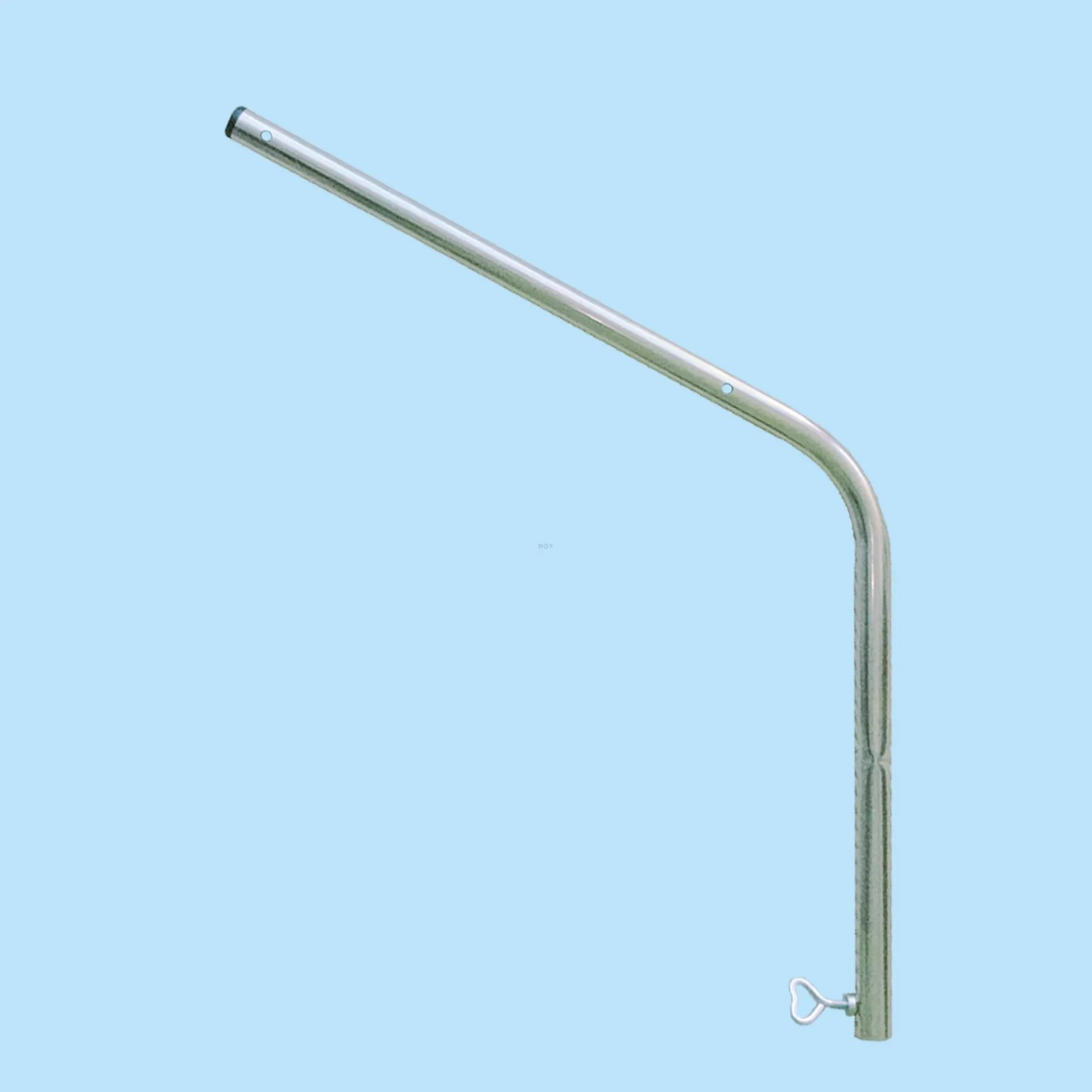 Galvanisch verzinkter Überkletterschutz für Teleskopstangen