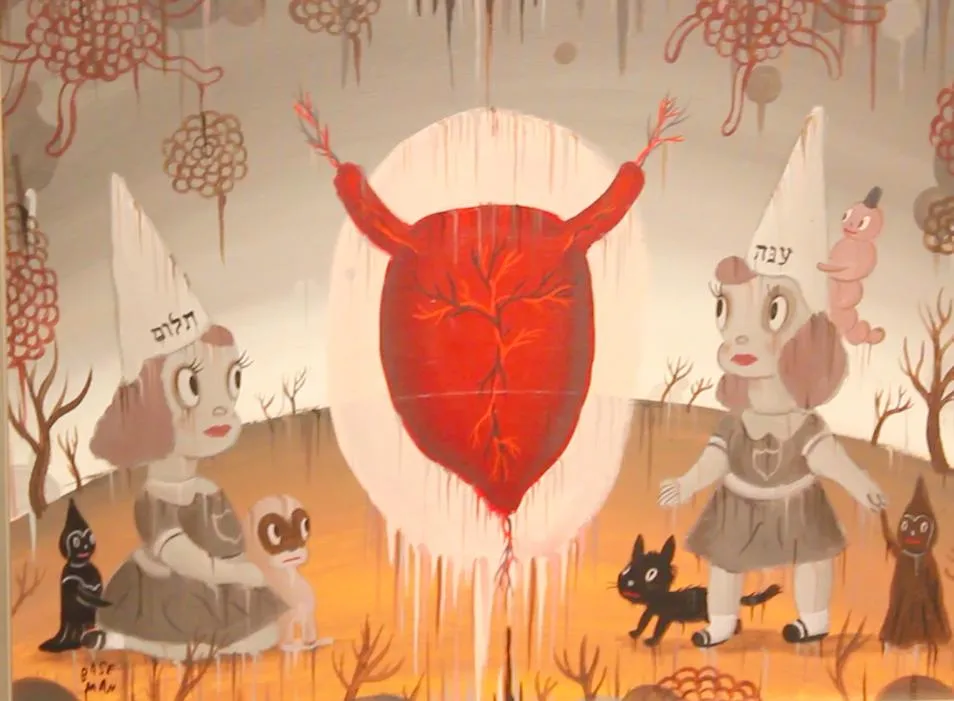 Gary Baseman Kunstwerk mit jüdischen Motiven