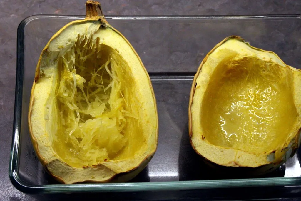 Gebackener Spaghettikürbis