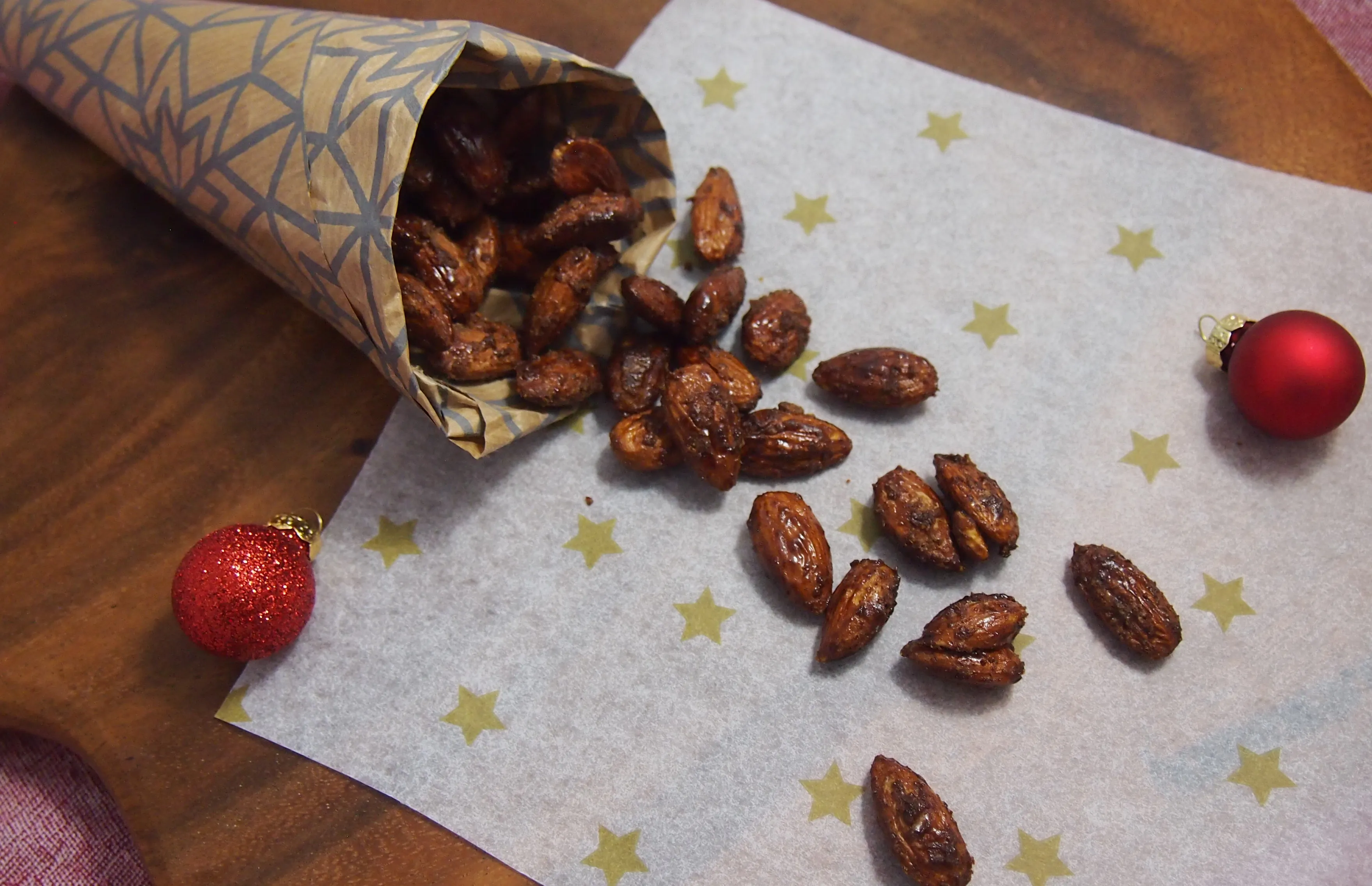 Gebrannte Mandeln ohne raffinierten Zucker mit Kokosblütenzucker