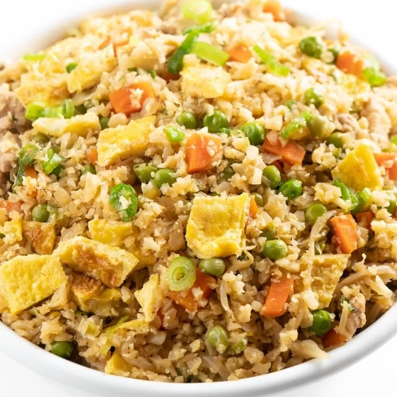 Gebratener Low Carb Blumenkohlreis