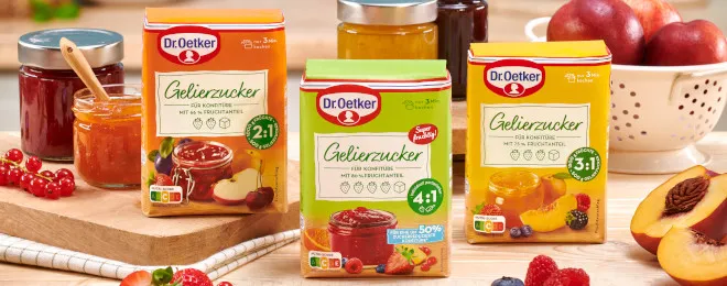 Gelierzucker für selbstgemachte Konfitüren