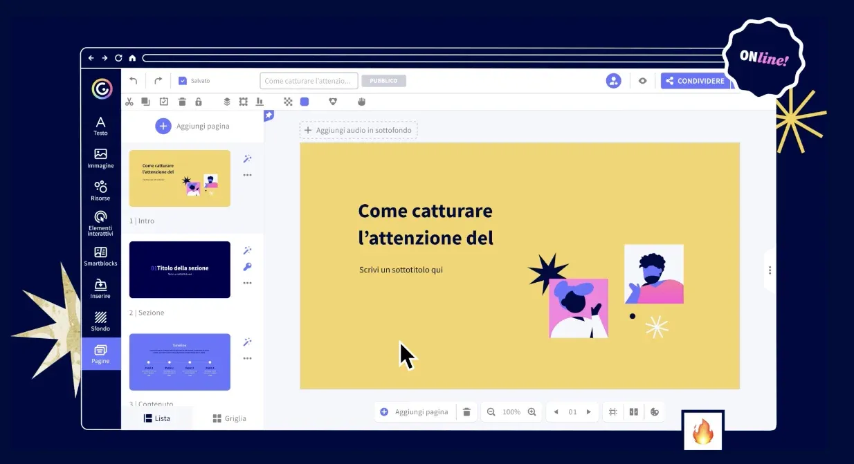 Genially ist ein kostenloses Online-Grafikprogramm