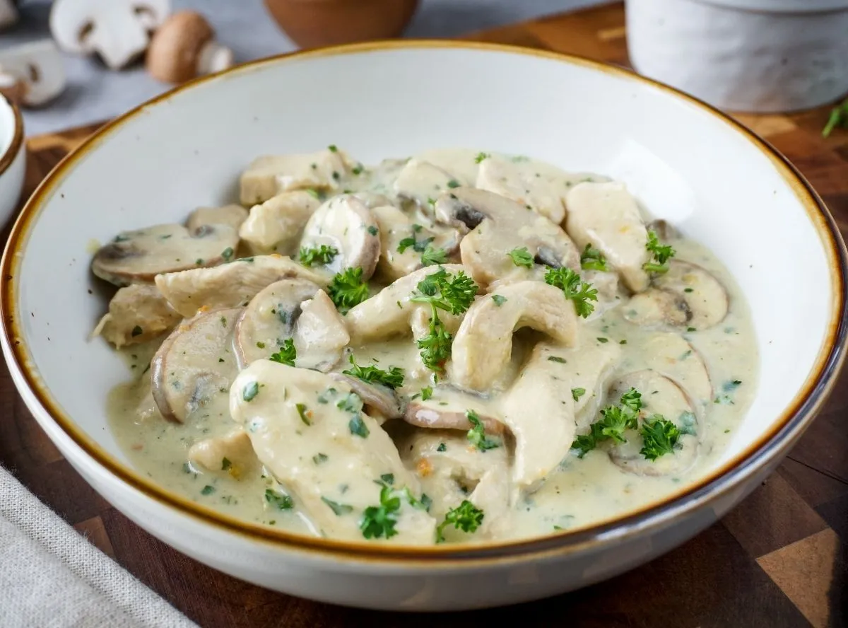 Geschnetzeltes mit Champignons