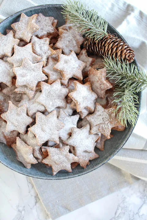 Gesunde Zimtsterne, vegan, glutenfrei und ohne raffinierten Zucker