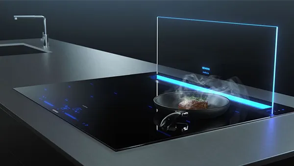 Glas Tischlüfter von Siemens