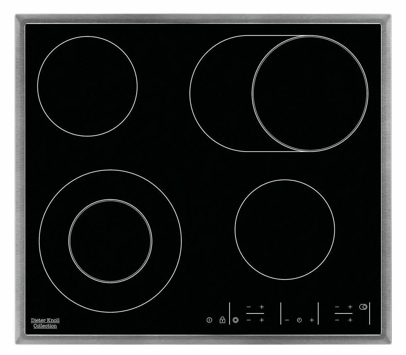 Glaskeramikkochfeld mit vier Kochzonen