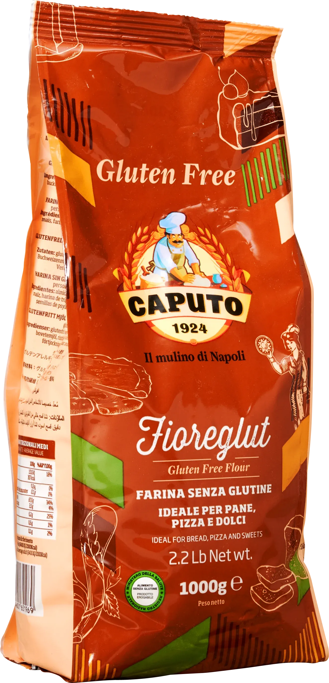 Glutenfreies Pizzamehl Caputo Fiore Glut