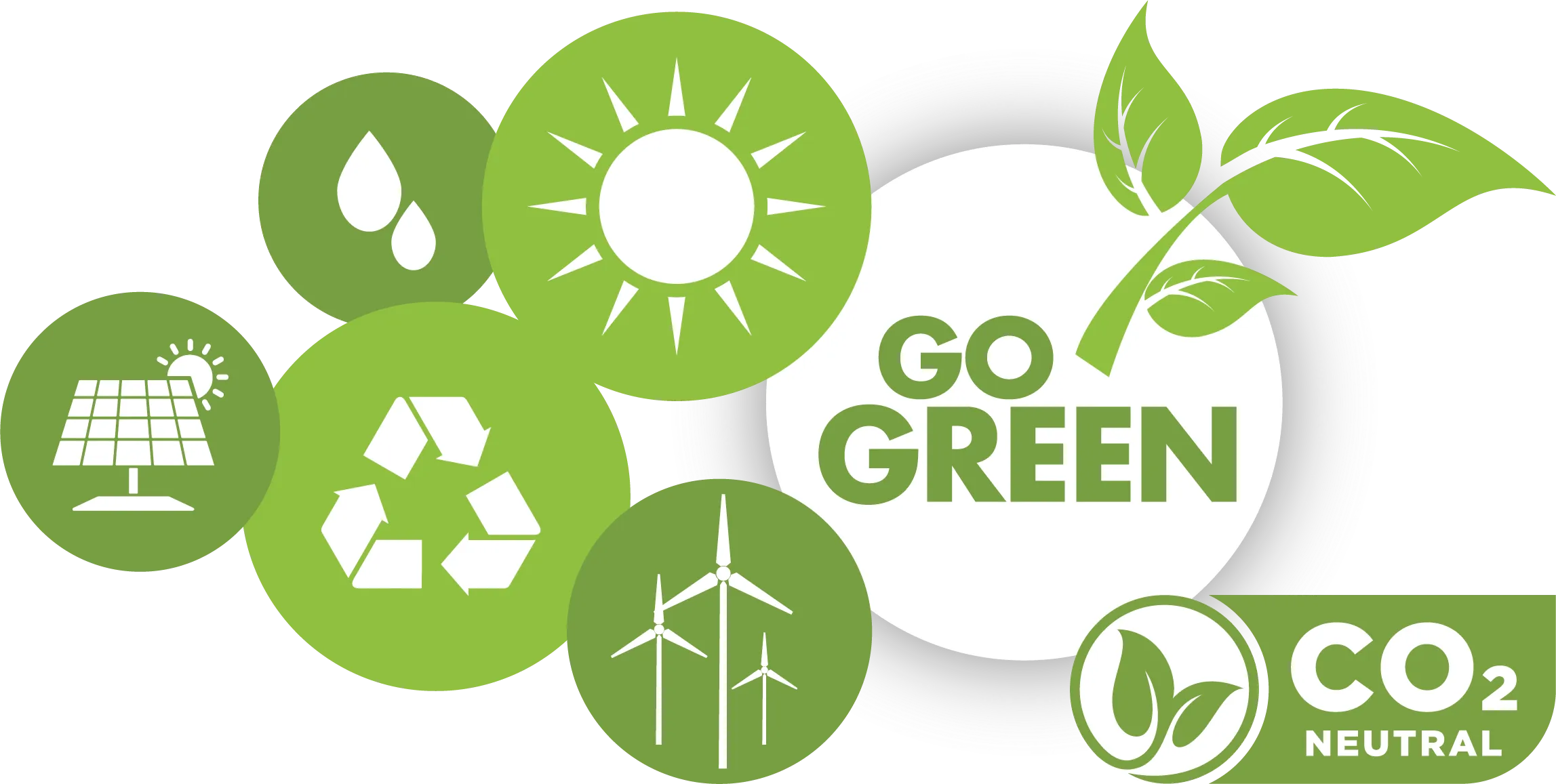 Go Green Header CO2 Neutral 2024 Grün RGB