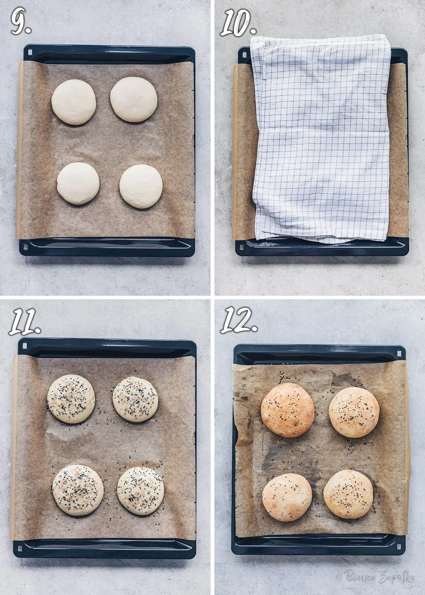 Goldbraun gebackenes Dönerbrot mit Sesam