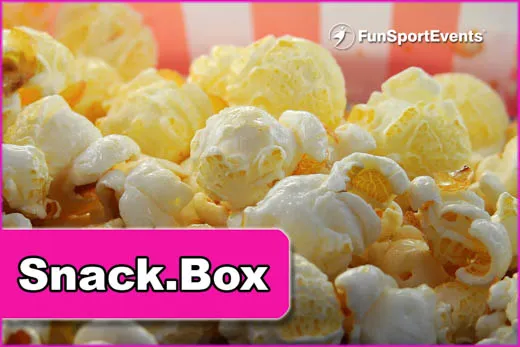 Grafik einer Snack Box in verschiedenen Größen für Events