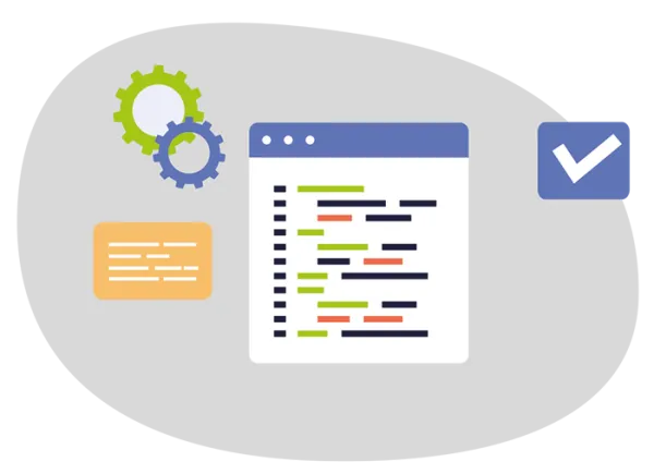 Grafik zeigt, wie Daten importiert werden, symbolisiert durch einen Pfeil von einer Quelle zu einem Ziel
