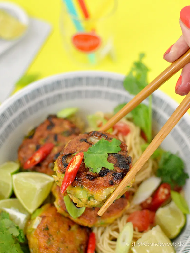 Healthy Food: Thai Fischfrikadellen