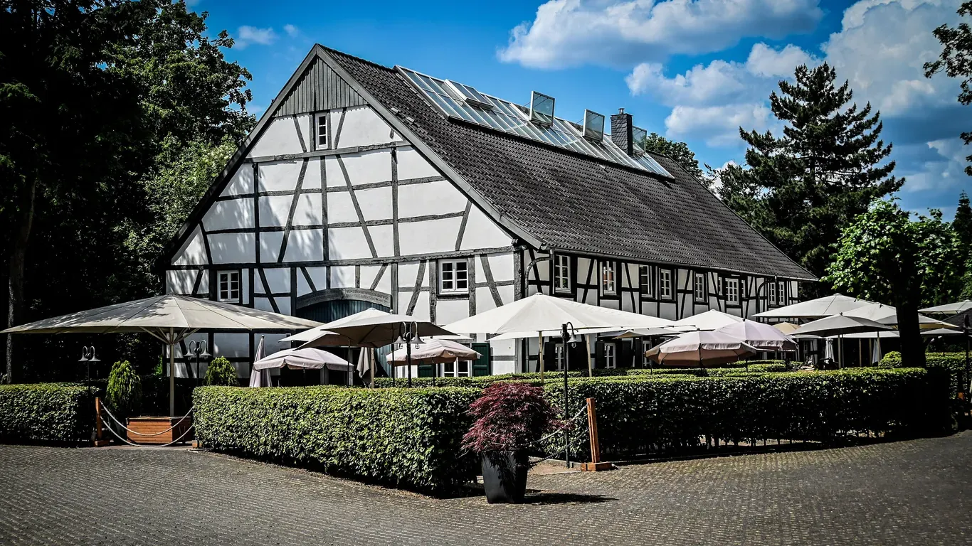 Historisches Fachwerkhaus des Hülsmannshofs in Essen