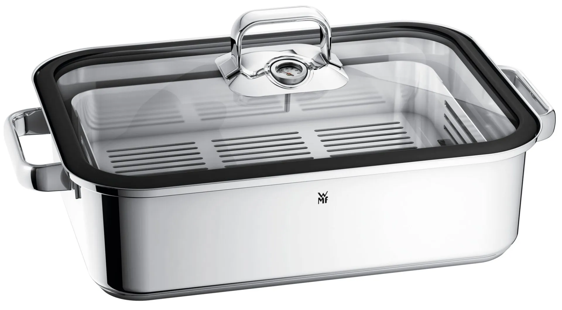 Hochwertiger WMF Vitalis Dampfgarer aus Edelstahl für schonendes Garen