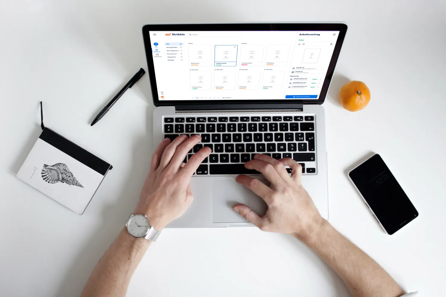 Illustration zu rechtlichen Bedingungen elektronischer Signaturen