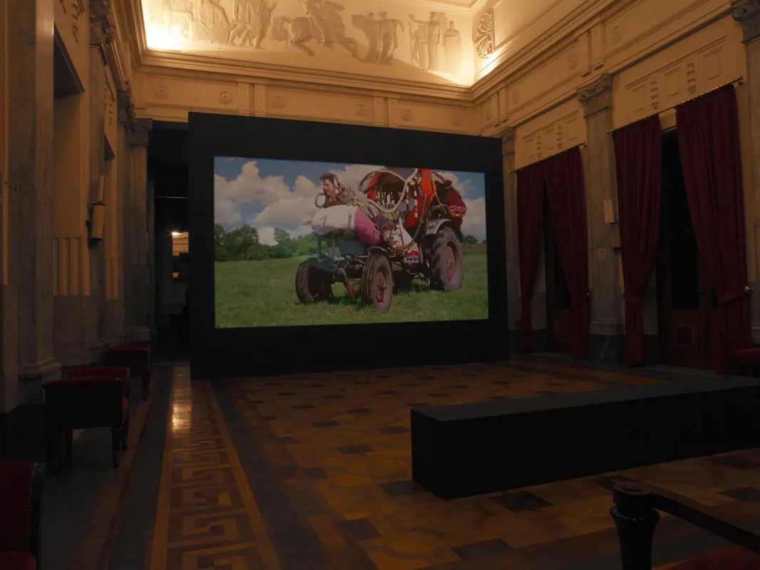 Installationsansicht "Meechfieber" in der Sala Reale, Mailand