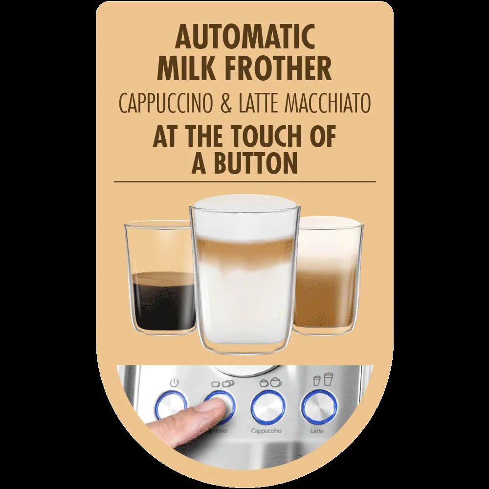 Integrierter automatischer Milchaufschäumer der GASTROBACK® Espressomaschine