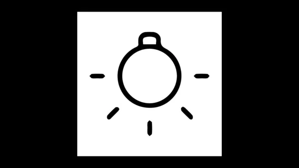 Interior lighting symbol graphic
