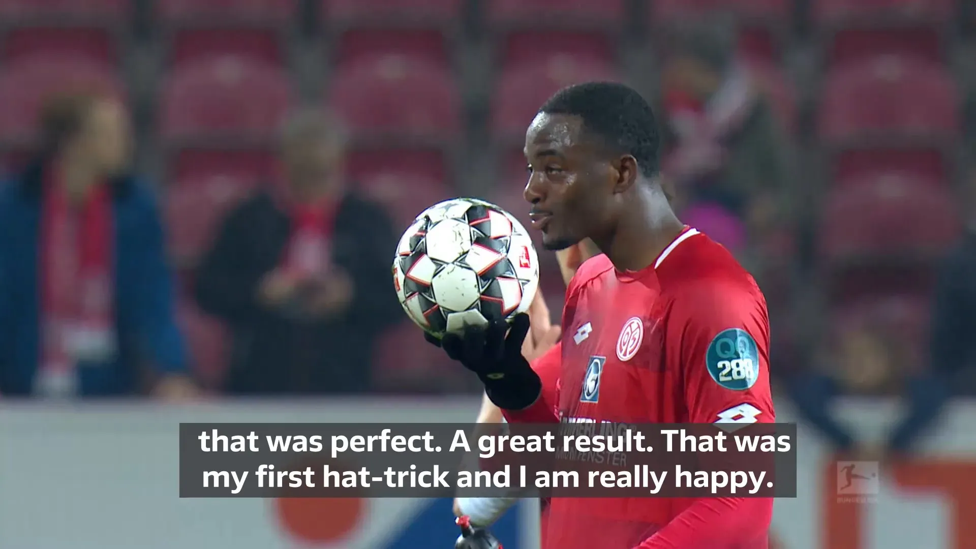 Jean-Philippe Mateta bejubelt einen seiner drei Treffer gegen Freiburg