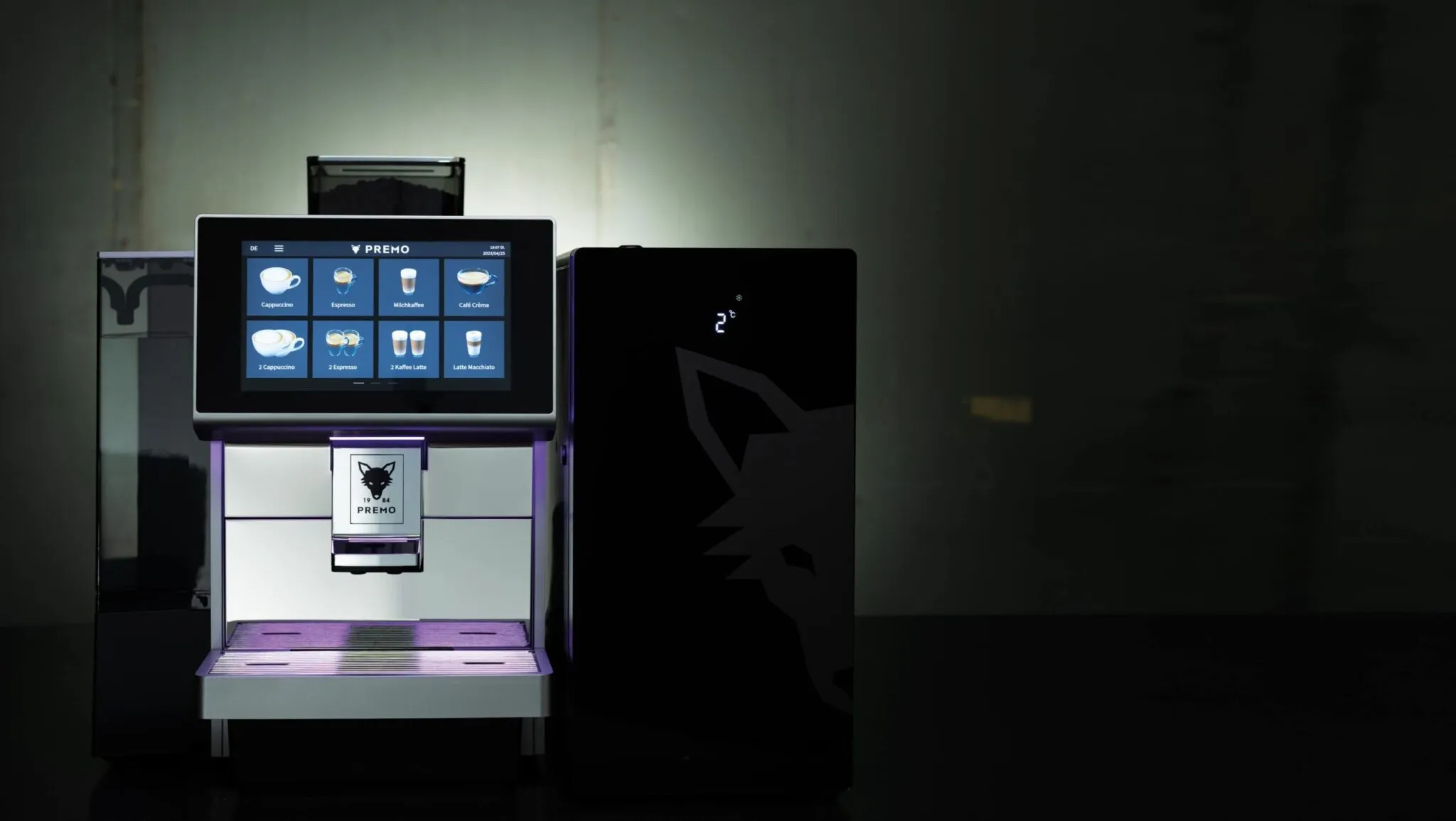 Kaffeevollautomat PREMANO mit modernem Design