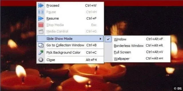Karsten Slideshow zeigt Bilder auf dem Desktop an