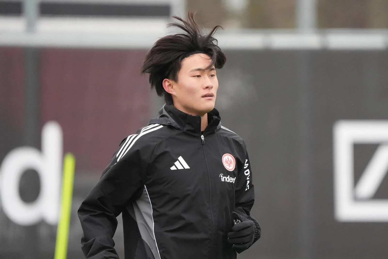 Keito Kumashiro beim Trainingsauftakt von Eintracht Frankfurt