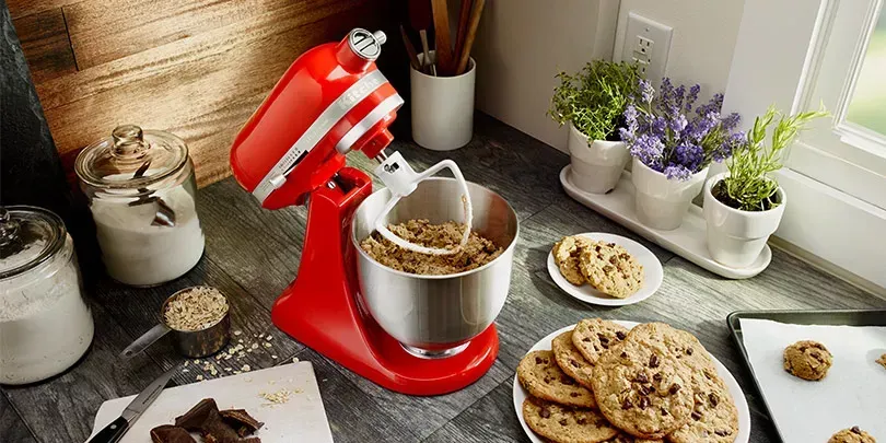 KitchenAid Mini knetet Teig für leckere Cookies