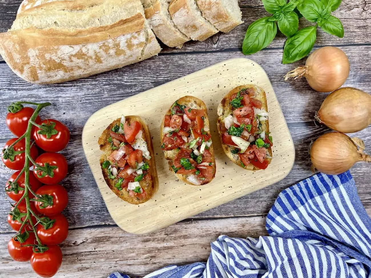 Klassisches Bruschetta