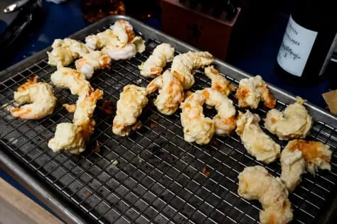 Knusprige Tempura-Garnelen