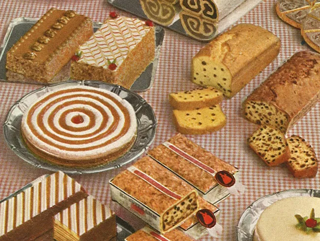 Kollektion verschiedener traditioneller deutscher Kuchen und Gebäck