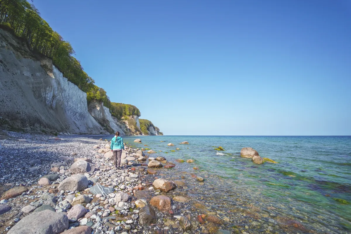 Kreideküste im Jasmund Nationalpark auf Rügen